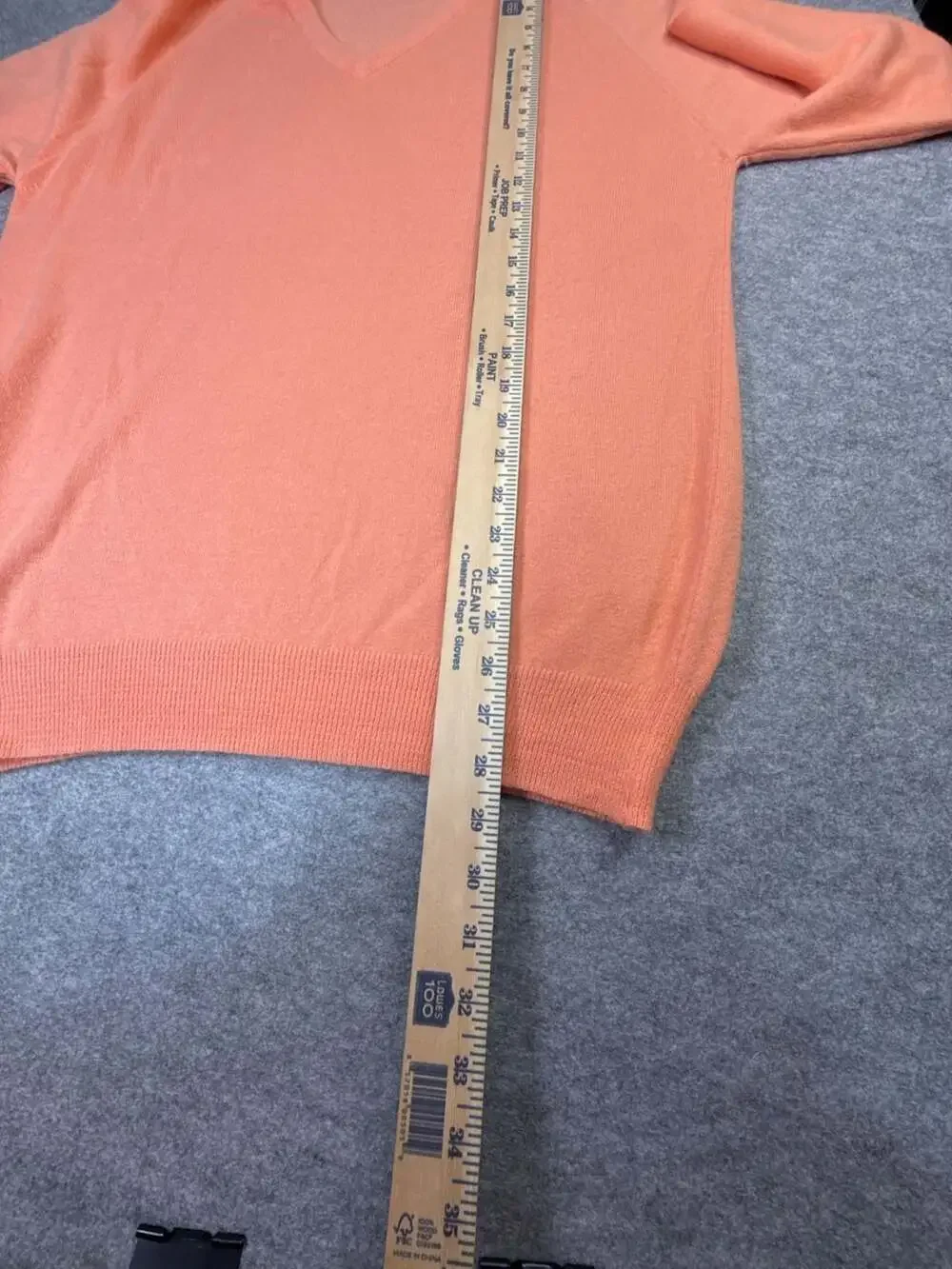 Christian Dior Monsieur V-Neck Sweater Size L Peach Vintage